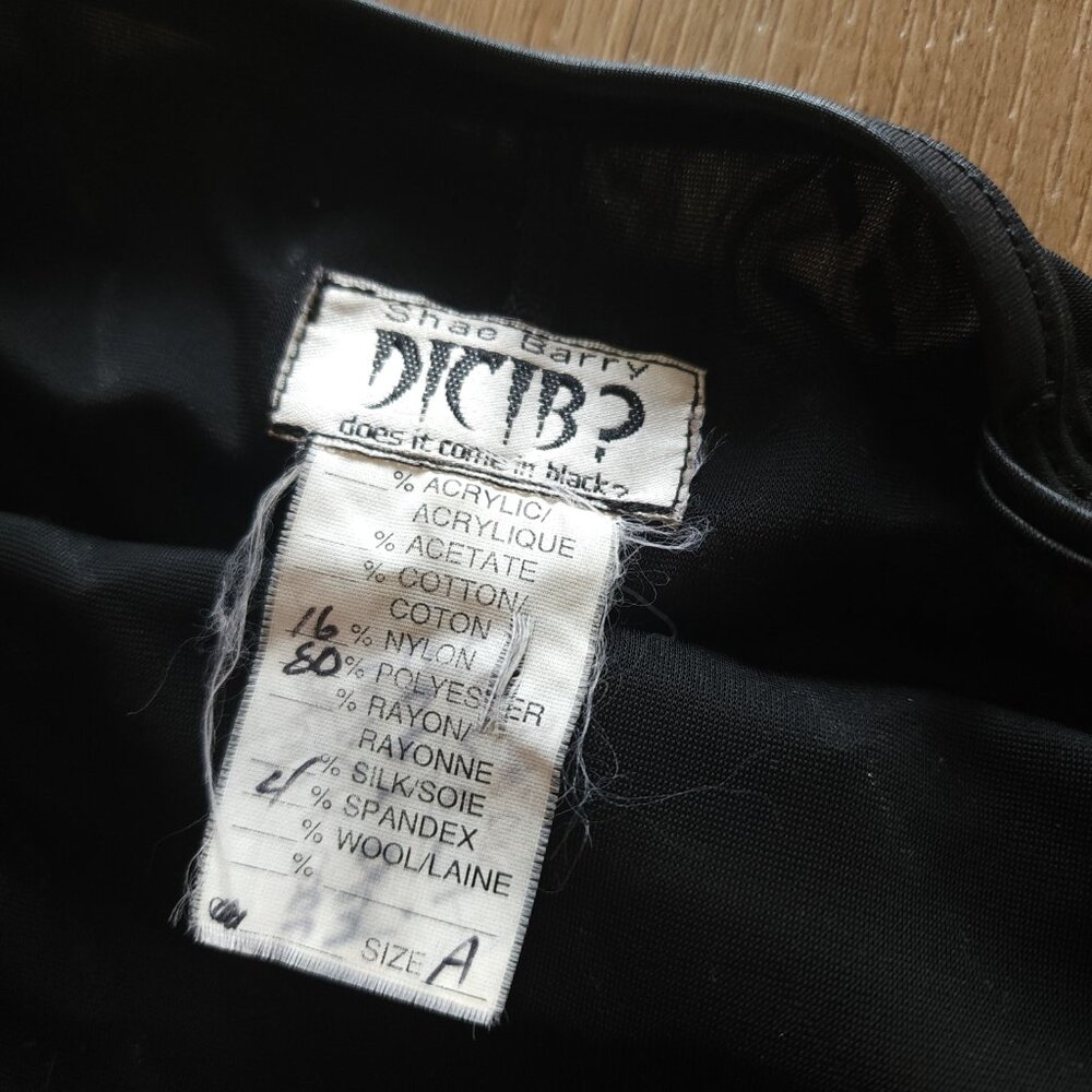 Vintage Y2K Black Sheer Minidress , whimsigoth fairy - Picture 4 of 6
